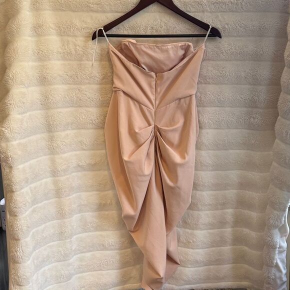 Elegant Strapless Pink Dress - Picture 8 of 8